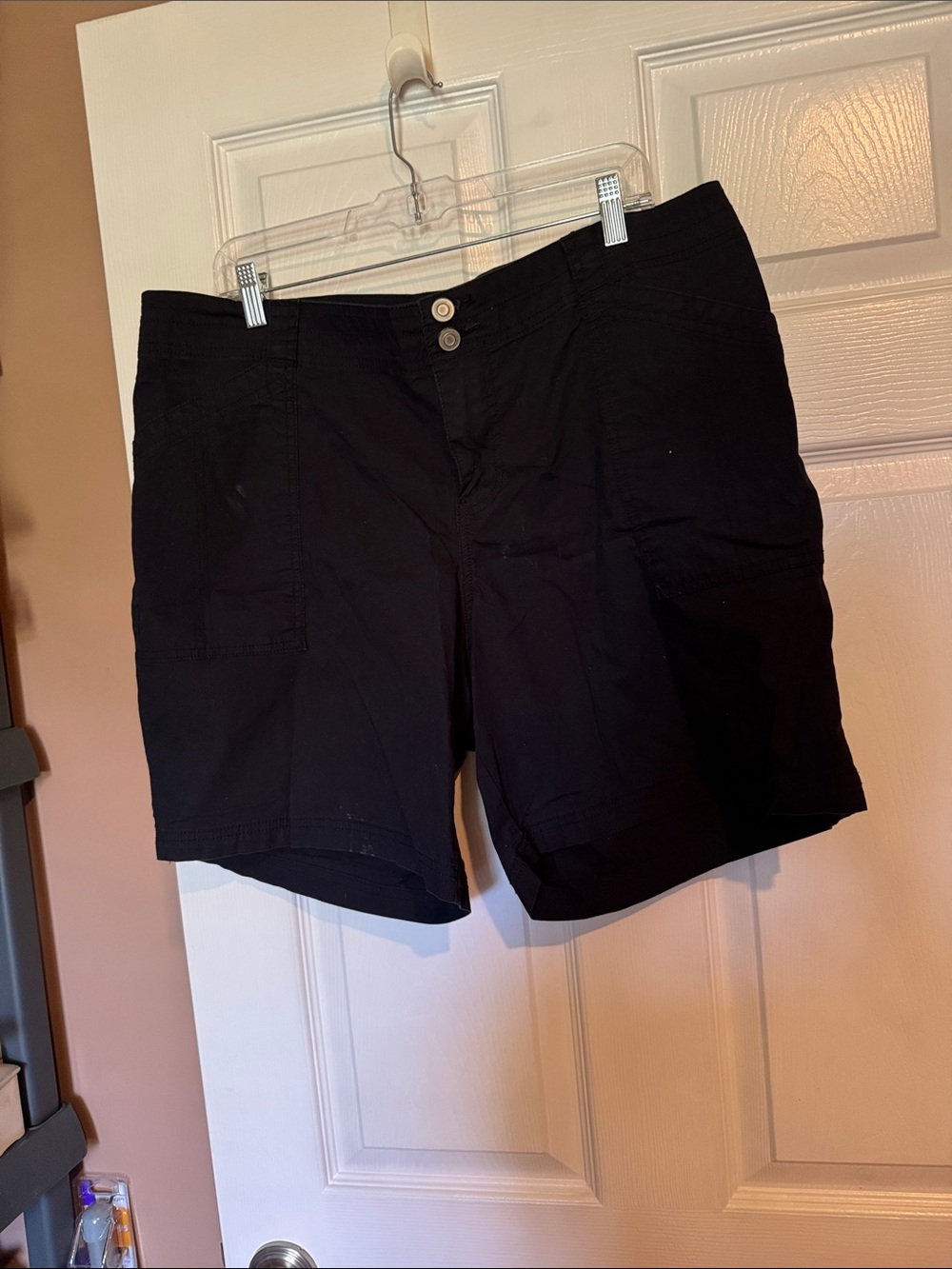 Black Women's Casual Utility Shorts